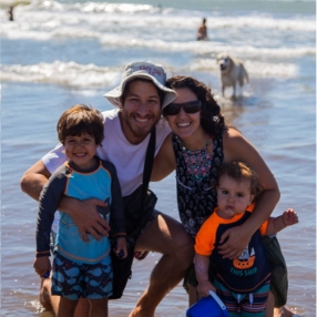 Debora, Familia en Mar del Plata