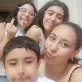 Natalia, Familia en Caseros