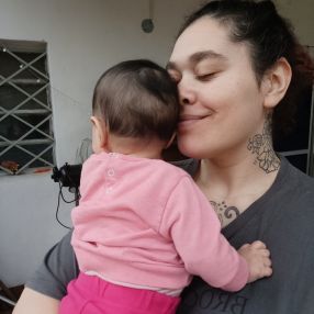 Diamela, Familia en Villa Tesei