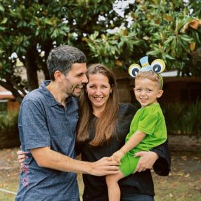 Rocio, Familia en Villa Rosa