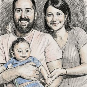 Yanel, Familia en Zárate