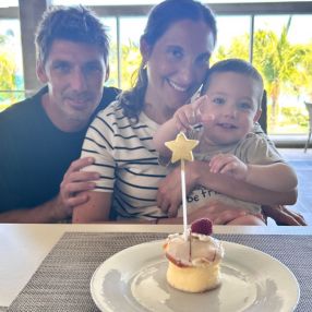 Maria Emilia, Familia en Villa Rosa