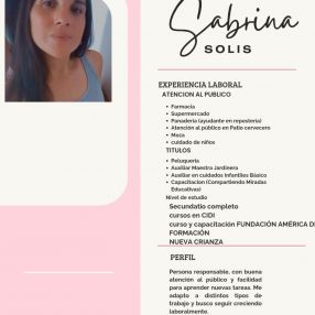 Sabri, Niñera en Villa María