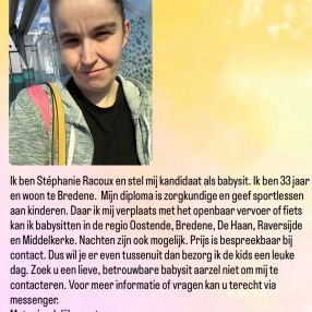 Stephanie, Babysit in Bredene