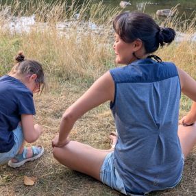 Marie-Eve, Famille à Courcelles