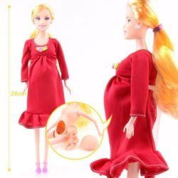 Barbie embarazada de cara y perfil en Amazon