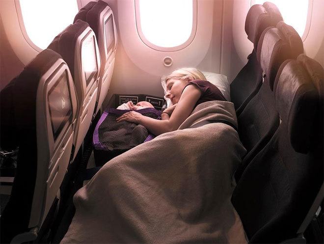 Viajar con niños: los asientos de avión con los que los padres sueñan