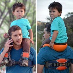 Inventos para viajar con niños pequeños, Saddle Baby