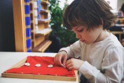 Juegos para niños de 5 a 6 años marco para vestir Montessori