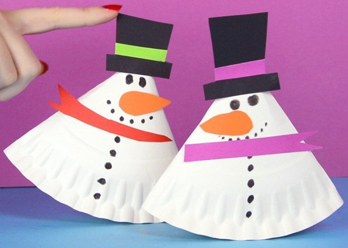 manualidades navideñas muñeco de nieve