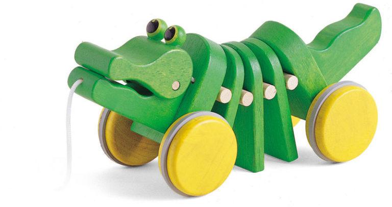 Carretto da spingere o cavalcare per bimbi - Grande mucca - Giochi In Legno