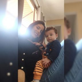 Caroline, Família em Guarujá