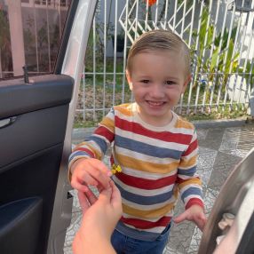 Flávia, Família em Gaspar