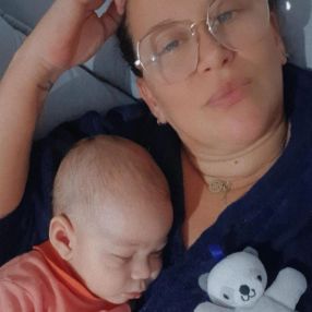 Elaine, Família em Guarujá