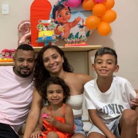 Nathália, Família em Nilópolis