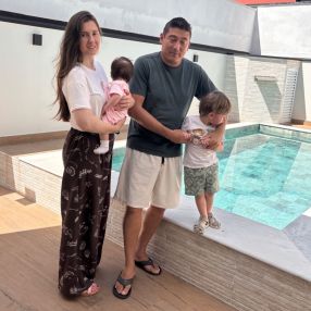 Rozelaine, Família em Salto