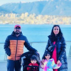 Oonnikannan, Famille à Kamloops
