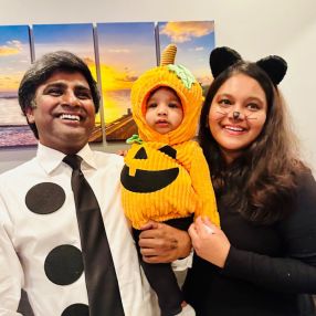 Krithika, Family in Barrie