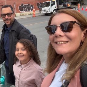 Nesrine, Family in Montreal
