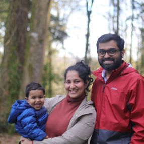 Jyothiss, Family in Surrey