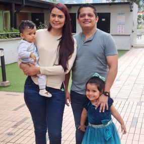 Diana Cristina, Familia en Sabaneta