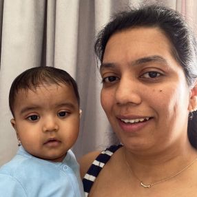 Ashwini, Familie in Karlsdorf-Neuthard