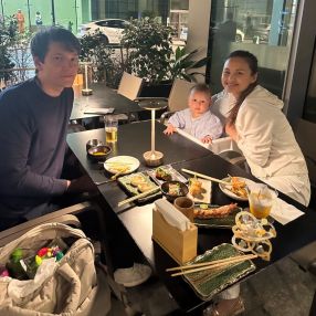 Hui, Familie i Solrød Strand