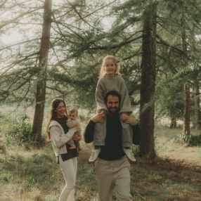 Núria, Familia en Fornells de la Selva
