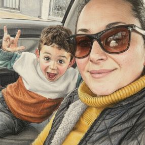 Cristina ruiz, Familia en Cómpeta