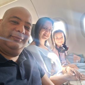 Abdelkrim, Familia en Salou
