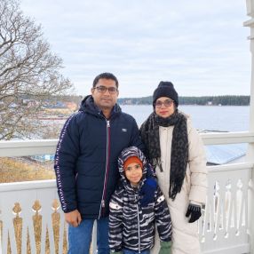 Abu Jafar Al, Family in Kotka