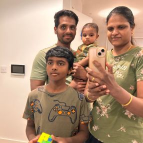 Manikandan, Family in Dublin