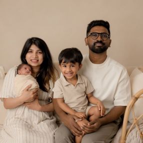Radhika, Family in Trim