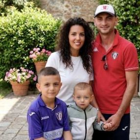 Simone, Family in Settimo Torinese