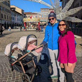 Amparito, Famiglia a Pavia