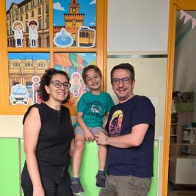 Raffaella, Famiglia a Milano San Felice