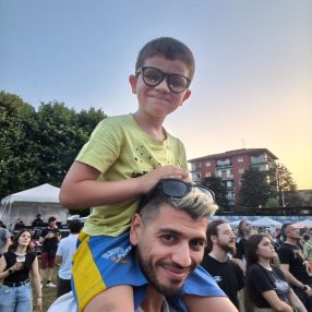 Andrea, Family in Pogliano Milanese