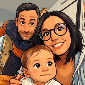 Giada, Famiglia a Sesto Fiorentino