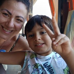 Monica, Famiglia a Ladispoli