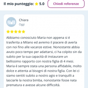 Maria, Babysitter a Polignano A Mare