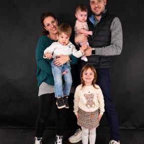 Giorgia, Famiglia a Guidonia Montecelio