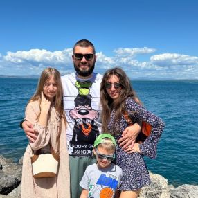 Halyna, Family in Grosseto