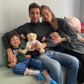 Anne Marie, Famiglia a Genova