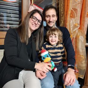 Melania, Famiglia a Sarmede