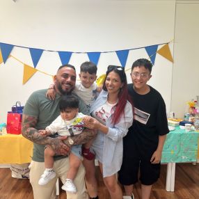 Christian, Famiglia a Moie