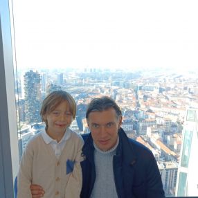 Stefano valentino, Famiglia a Milano