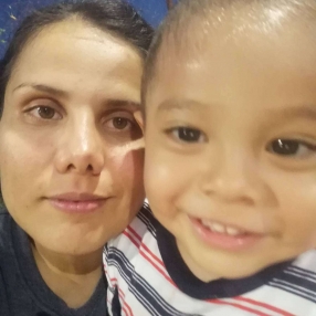 Angélica, Familia en Lomas de Barrillas