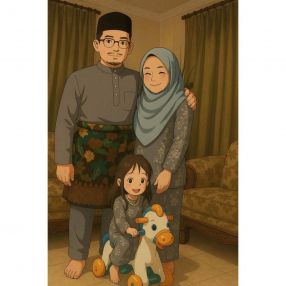 Majidah, Family in Kuching