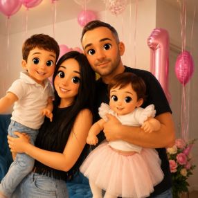 Cristian, Familie în Voluntari