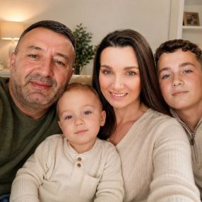 Adriana, Family in Focșani